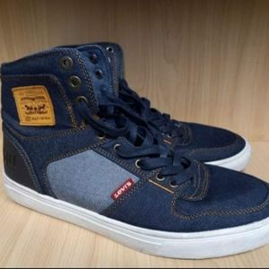 Levi's Denim 501 High Top Shoes Size 10